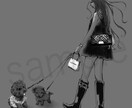 オシャレかわいくワンちゃん描きます リアルすぎないオシャレなワンちゃんを描きます イメージ4