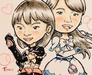 あなたの思い出を素敵な似顔絵として形にします プロの似顔絵師が可愛らしいディフォルメ似顔絵を作成！ イメージ6