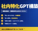 社内専用AI構築します 資料を読む“業務専用AIで、問い合わせ削減・新人教育を効率化 イメージ1