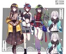 TRPG・配信・キャラデザ、立ち絵描きます ポップでカラフルな目を引く立ち絵を作成します！ イメージ2