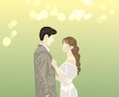 シンプルでお洒落なイラスト描きます 結婚式、Instagram、アイコン、名刺、ポスター イメージ2