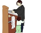 写真をいただき、作例のようなイラストを描きます ご家族やおもいがけないひとときの思い出をイラストに。 イメージ4