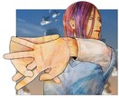 1枚絵、立ち絵、挿絵、サムネ、グッズ用など承ります 商用利用◎目付きの鋭い男性、髪の長い男性が得意です イメージ5