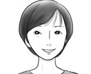 お写真をもとに似顔絵を描きます・白黒版 イメージ3