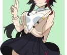 動画サムネイルや立ち絵などに最適なイラスト描きます 背景無し、またはシンプルなイラストになります イメージ4