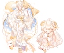 Vtuber立ち絵＋SDセット作成します 立ち絵デザインからグッズに使用出来るSDイラストを描きます イメージ4