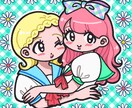 商用利用OK！可愛いイラスト・アイコンお描きします ポップで可愛い女の子イラストが得意です イメージ2