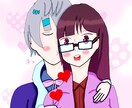 アイコン制作します かわいい女の子のキャラクターとアニメ風似顔絵を描きます イメージ1