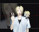 漫画 キャラデザ 一枚絵(サムネ絵)制作いたします 不穏な空気感のダークコメディを得意としています。 イメージ2