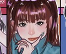 厚塗りタッチの似顔絵制作します 優しい色合いの似顔絵を制作致します♪ イメージ1