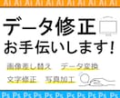 データの修正等、お手伝いします ★デザインデータ修正  ★画像差し替え ★写真の加工や補正 イメージ1