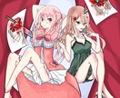 アイコン、挿絵、立ち絵などなんでも描きます アニメ塗りと女の子が得意です！ イメージ1