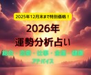 AI×複合占い｜来年の運勢を占い、分析します 【総合・恋愛・仕事・金運・健康を徹底解説！！】 イメージ1