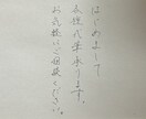 お手紙の代筆いたします お手紙、宛名書き、お礼状、履歴書、祝辞、招待状、レポートなど イメージ1