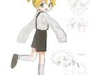 等身orデフォルメイラスト描きます ふわっとした塗りでキャラクターをかわいくします イメージ4