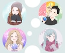 SNS・お仕事用に◎やさしい似顔絵アイコン描きます やわらかく、オシャレに整う印象へ イメージ3