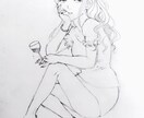 イラストの下描きから線画のペン入れをさせて頂きます ペン入れが苦手な方、お手伝いさせてください♡ イメージ3