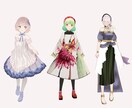 VRoidで3Dモデル作成致します 様々な頭身に　サンプルご覧ください！ イメージ2