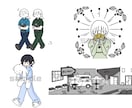 シンプル・シュールな可愛いイラスト作成します トレンド感・真面目過ぎないイメージを求めてる方へ イメージ4