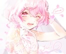 透明感のあるイラスト、キャラデザ受付ます Vtuberキャラデザ、動画サムネイル、1枚絵 イメージ1