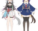 女の子のキャラデザ・衣装デザイン制作します 可愛いのも、かっこいいのも、好みに合わせてデザインします！ イメージ3