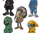 キャラクター作成致します オリジナルキャラクターを作成致します。 イメージ1