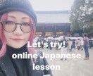 オンラインで日本語を教えます certified Japanese teacher イメージ1