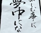 好きな言葉を書きます あなたの好きな言葉を毛筆します。 イメージ1