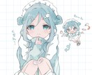 お試し★2000円★で腰あたりまで描きます ゆるふわ雰囲気のイラストです♪ イメージ5