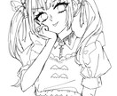 ラフな線画イラスト制作します 描き込まなくてもいいけどビジュアルに起こしたい場合にどうぞ！ イメージ2