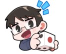 ポップなイラストスタンプ作成します 明るい絵柄でシンプルなスタンプに！8点作成 イメージ2