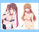8月まで限定！水着イラスト描きます 背景が付いてくる！水着一枚絵イラスト イメージ3