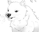 ご家族である動物(種類問わず)のイラストを描きます ご家族の動物ちゃんをコミック風にしてモノクロ絵にします。 イメージ2