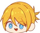 デフォルメ、ちびキャラの表情差分4つ描きます アイコン、グッズ、ブログや動画作成にオススメ！ イメージ1