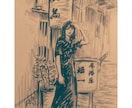 モノクロイラスト描きます 挿し絵調、アイコン風、似顔絵などを描いていきたいと思います。 イメージ10