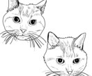 写真そのまま再現する白黒ペットイラストを制作します いただいたお写真を元に、手書きのイラストとして描き起こします イメージ6