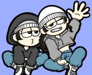 ポップで可愛い似顔絵を描きます まるでカートゥーンの世界に入ったような1枚に仕上がります✨️ イメージ9