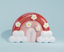 おもちゃ風のぷっくりとした立体イラストを描きます WebサイトやSNSにぴったりの、カラフルでやさしい世界観 イメージ8