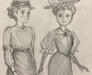 色鉛筆でロココイラストを描きます クラシカルなら任せてください！ロココ好きな方お待ちしてます！ イメージ5