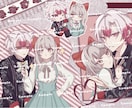 色んな表情が詰まった夢絵お描きします コテ同、夢絵、創作、3L可能です イメージ1
