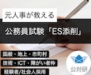 元人事が公務員試験［新卒・経験者］ESの添削します 国般・地上・市町村（行政、技術、ICT、管理職、障がい者枠） イメージ1