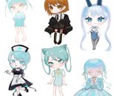 アイコン、ミニキャラ、アイコンリング等描きます 目を惹くSNSのアイコンIRIAM専用等描きます❕ イメージ10