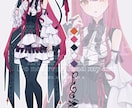 立ち絵やキャラデザ・衣装デザイン致します 配信やSNSで利用できる可愛い立ち絵を制作します イメージ9