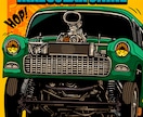 レトロポスター風に車の絵を描きます レトロポスター風に愛車お描きします! イメージ4
