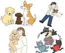 商用無料！ゆるかわ♡なペットの似顔絵をお描きします ビジネス・アイコン・動画・グッズなど様々な用途で制作可能です イメージ2