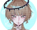 あなたのキャラのアイコンイラストを描きます 描き込み量のある塗りと立体的な赤み涙袋が特徴です イメージ5