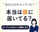 あなたのキャッチコピー、誰向けに見えるか診断します 「なんか違う」が言語化されると、迷わず書き直せます イメージ1