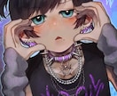 目を惹くイラストを制作いたします かっこよくてかわいい　衣装デザインが得意です！ イメージ4
