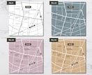 シンプルでおしゃれな分かりやすい地図作成いたします サンプルから選んで簡単に依頼★チラシや案内状に！修正無制限！ イメージ4