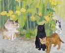ペットの写真から、水彩画を手描きします 一般社団法人光風会で猫の絵を描いてきた作家が作品を制作します イメージ4